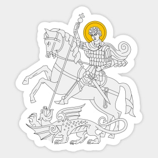 Saint George and the Dragon Sticker